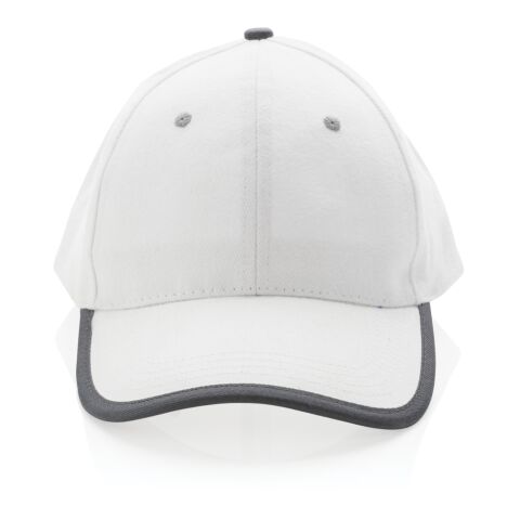 Impact AWARE™ Brushed rcotton 6 panel contrast cap 280gr White | No Branding | not available | not available | not available