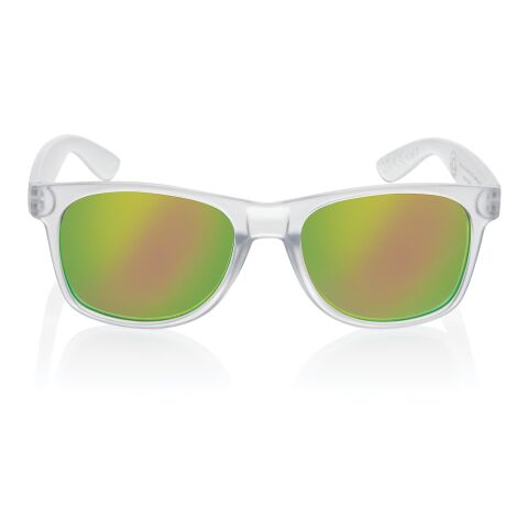 Gleam RCS recycled PC mirror lens sunglasses white | No Branding | not available | not available
