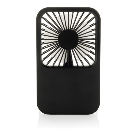 Aervina RCS recycled plastic re-chargeable desk fan black | No Branding | not available | not available