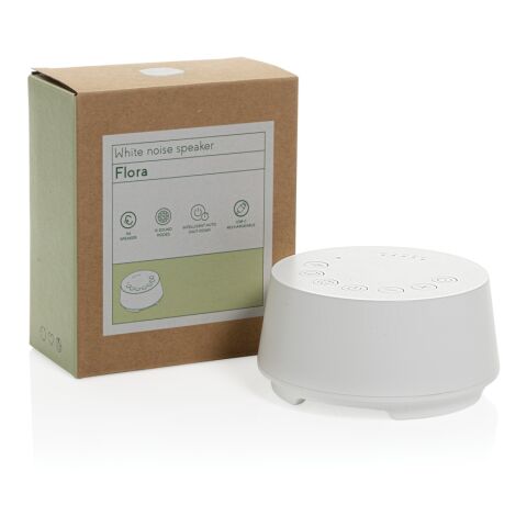 Flora RCS recycled plastic white noise speaker White
