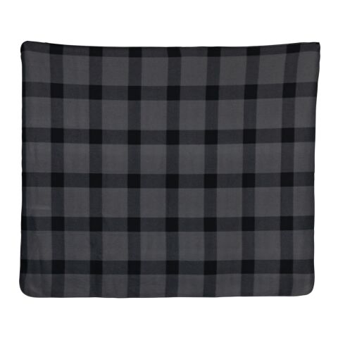 Soft plaid fleece blanket anthracite | No Branding | not available | not available | not available