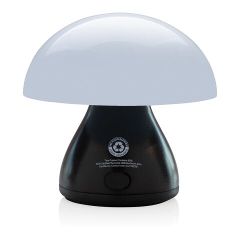 Luming RCS recycled plastic USB re-chargeable table lamp black | No Branding | not available | not available