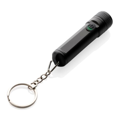 Gear X rechargeable ultra bright keychain torch black | No Branding | not available | not available