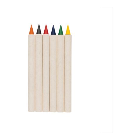 Micki GRS infinity 6pc colouring pencil set white | No Branding