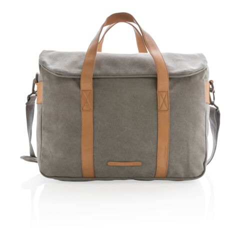Canvas laptop bag PVC free grey | No Branding | not available | not available | not available