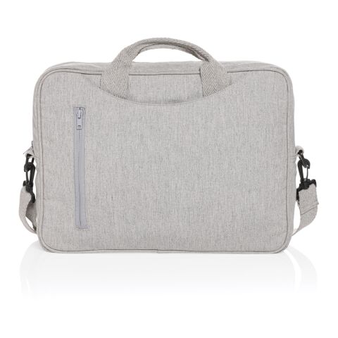 Laluka AWARE™ recycled cotton 15.4 inch laptop bag grey | No Branding | not available | not available | not available
