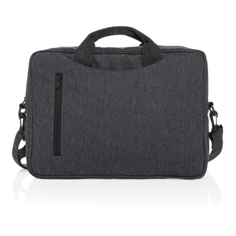 Laluka AWARE™ recycled cotton 15.4 inch laptop bag anthracite | No Branding | not available | not available | not available