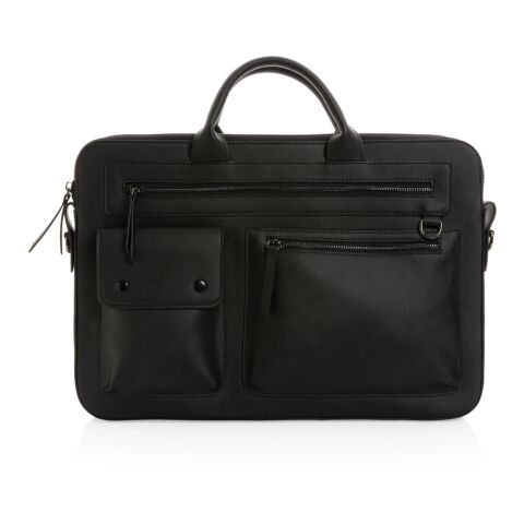 Swiss Peak GRS recycled PU 14 inch laptop bag black | No Branding | not available | not available