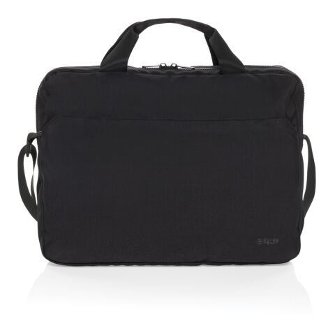 Swiss Peak Aware™ RPET Essential 15.6 inch laptop bag black | No Branding | not available | not available | not available