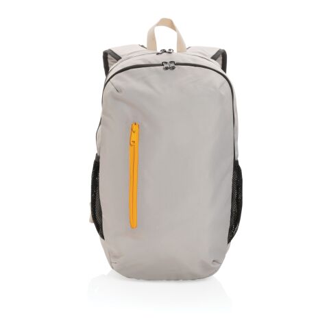 Impact AWARE™ 300D RPET casual backpack brown-orange | No Branding | not available | not available | not available