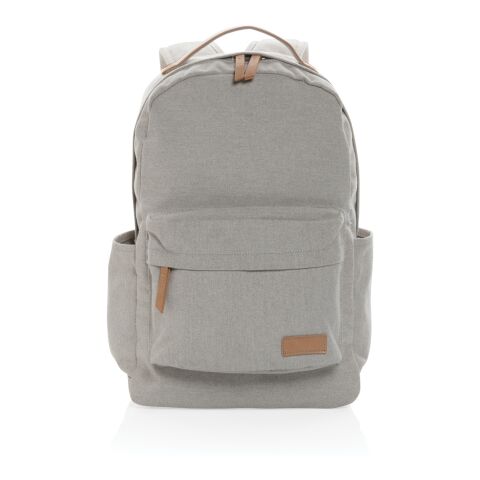 Impact AWARE™ 16 oz. recycled canvas backpack grey | No Branding | not available | not available | not available
