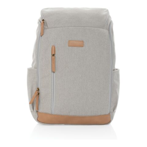 Impact AWARE™ 16 oz. rcanvas 15 inch laptop backpack grey | No Branding | not available | not available | not available
