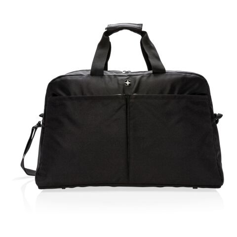 Swiss Peak RFID duffle with suitcase opening black | No Branding | not available | not available | not available