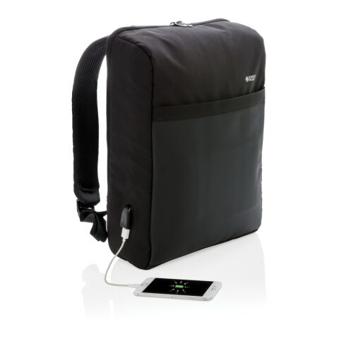 Swiss Peak 15&quot; anti-theft RFID &amp; USB backpack PVC free black | No Branding | not available | not available