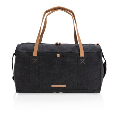 Canvas travel/weekend bag PVC free black | No Branding | not available | not available | not available