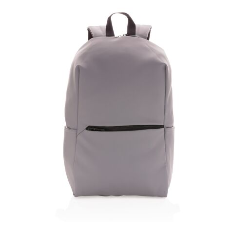Smooth PU 15.6&quot; Laptop Backpack grey | No Branding | not available | not available