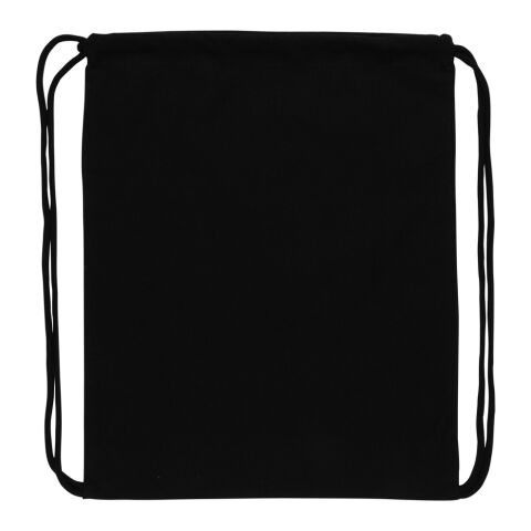 Impact AWARE™ Recycled cotton drawstring backpack 145g black | No Branding | not available | not available | not available