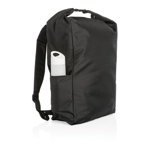 Impact AWARE™ RPET lightweight rolltop backpack black | No Branding | not available | not available | not available