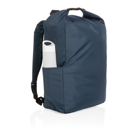 Impact AWARE™ RPET lightweight rolltop backpack navy | No Branding | not available | not available | not available