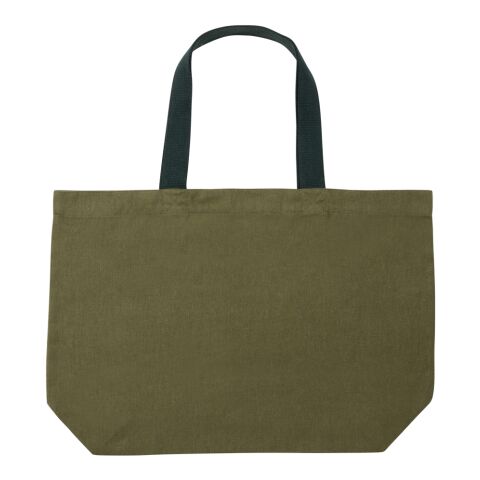 Impact Aware™ 240 gsm rcanvas large tote undyed green | No Branding | not available | not available | not available