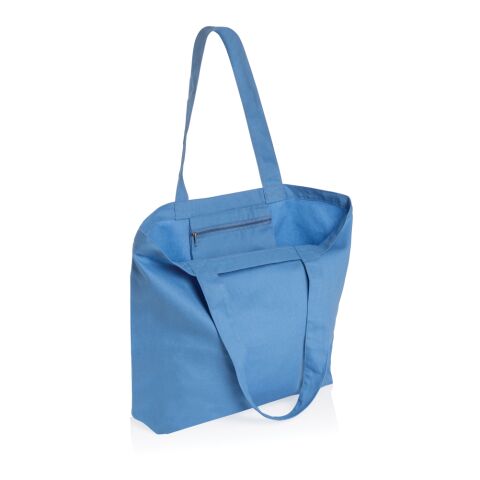 Impact Aware™ 240 gsm rcanvas shopper w/pocket blue | No Branding | not available | not available | not available