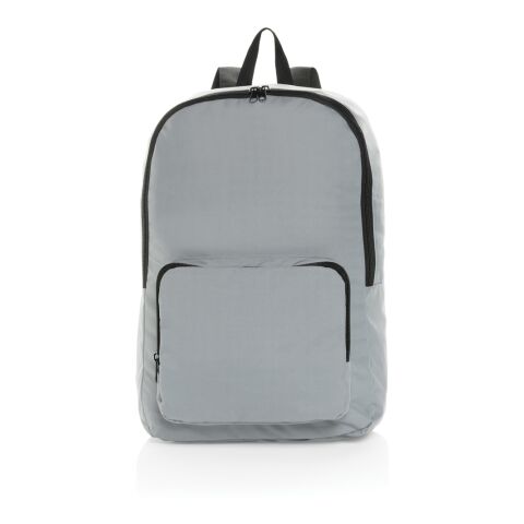 Dillon AWARE™ RPET foldable classic backpack storm grey | No Branding | not available | not available | not available