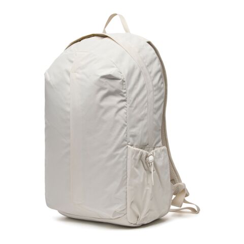 KENTO URBAN RCS recycled nylon 15.6 inch Backpack with front beige | No Branding | not available | not available