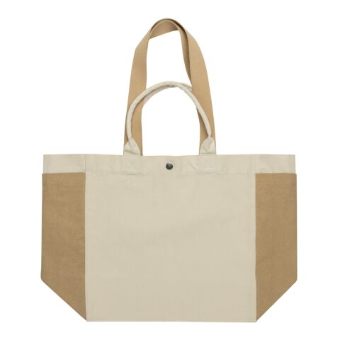 BEAU AWARE™ 400gsm recycled canvas all-round shopper white