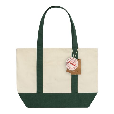 SHOP LOCAL AWARE™ recycled cotton 350gsm Tote bag green