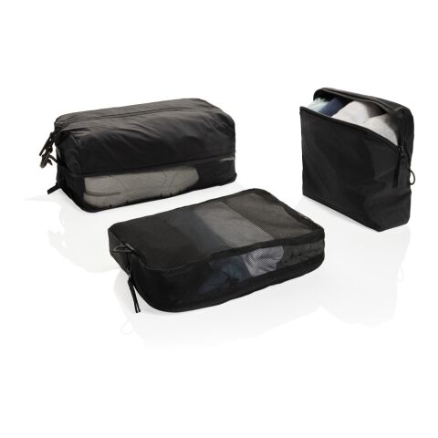 KENTO URBAN RCS recycled nylon packing cube set black
