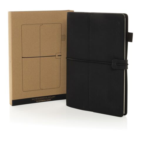 Daily Notes Binder 3 in 1 refillable PU notebook black | No Branding | not available | not available