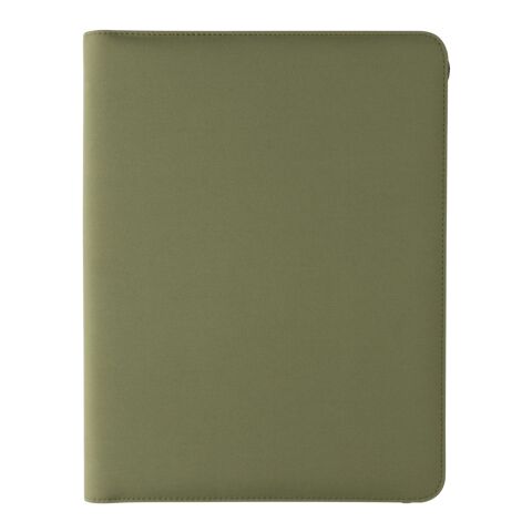 Impact Aware™ deluxe 300D tech portfolio with zipper green | No Branding | not available | not available