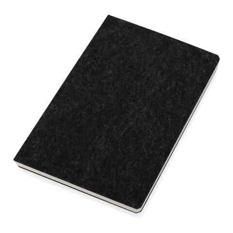 Phrase GRS certified recycled felt A5 notebook black | No Branding | not available | not available