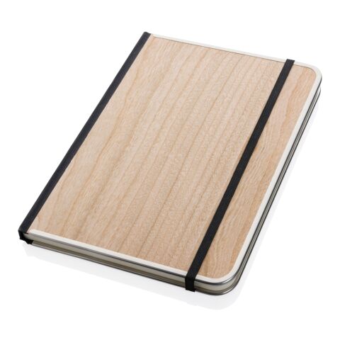Treeline A5 wooden cover deluxe notebook brown | No Branding | not available | not available
