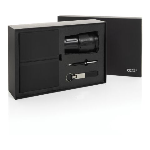 Swiss Peak RCS certified deluxe business gift set w/ tumbler black | No Branding | not available | not available