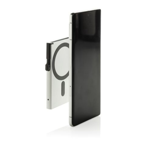 Standard aluminium RFID magnetic phone cardholder silver | No Branding | not available | not available