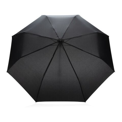 20.5" Impact AWARE RPET 190T Pongee bamboo umbrella black | No Branding | not available | not available