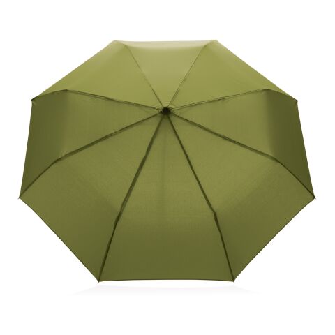 20.5&quot; Impact AWARE RPET 190T Pongee bamboo umbrella green | No Branding | not available | not available