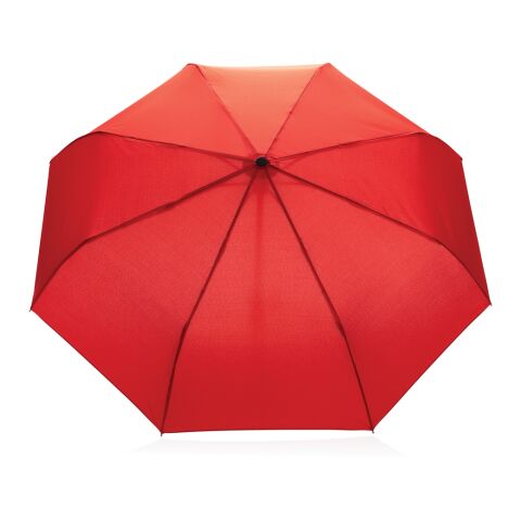 "21"" Impact AWARE™ RPET 190T bamboo auto open/close umbrell red | No Branding | not available | not available