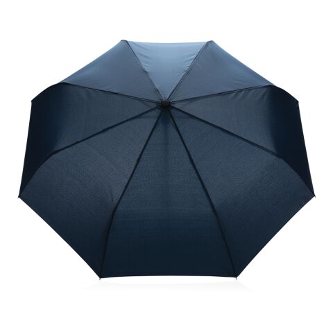 &quot;21&quot;&quot; Impact AWARE™ RPET 190T bamboo auto open/close umbrell navy | No Branding | not available | not available