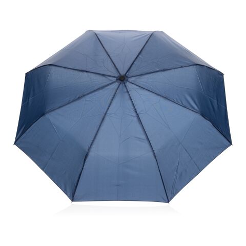 Yara 21" AWARE™ RPET solid colour umbrella with carabiner navy | No Branding | not available | not available