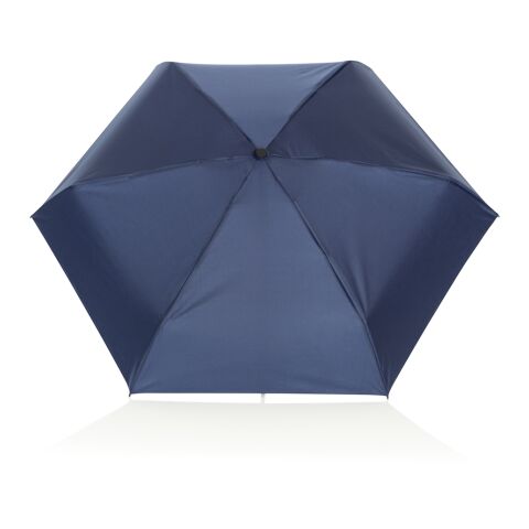 19.5&quot; Aware™ RPET super mini manual 190T Pongee umbrella navy | No Branding | not available | not available