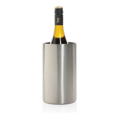 Vino RCS certified recycled stainless steel wine bucket silver