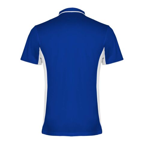 Montmelo short sleeve unisex sports polo Standard | Royal blue-White | roly-3XL | No Branding | not available | not available | not available