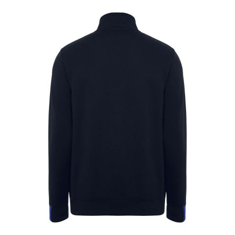 Maverick 280 g/m2 men's half zip sweater Standard | Navy Blue-Royal blue | L | No Branding | not available | not available | not available