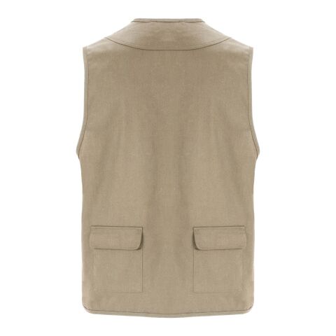 Venera 200 g/m2 v-neck multi-pocket workwear vest  Standard | Dark Sand | S | No Branding | not available | not available | not available