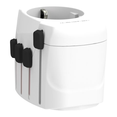 SKROSS Pro 3-Pole World Travel Adapter white | No Branding | not available | not available