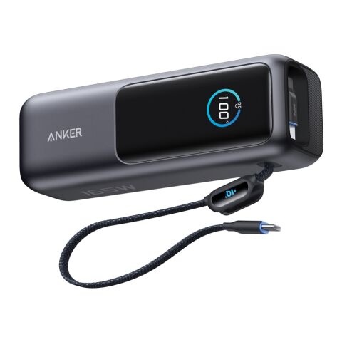 Anker Power Bank 25.000 mah 165W, Built-in retractable cable grey-black | No Branding | not available | not available