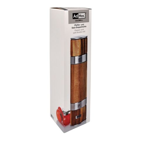 AdHoc Duomill Pepper and salt double mill brown | No Branding | not available | not available