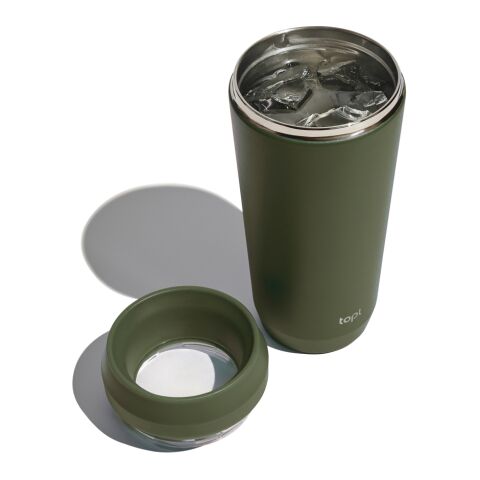 Topl Recycled Steel To Go Tumbler Patented 360 Lid 354ml green | No Branding | not available | not available